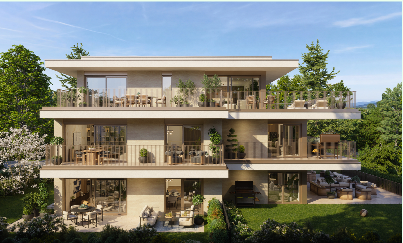 Mégard 12 - vue de la façade extérieure de la résidence
